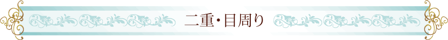 二重・目周り