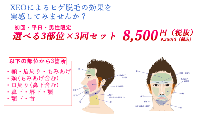 メンズ脱毛プラン